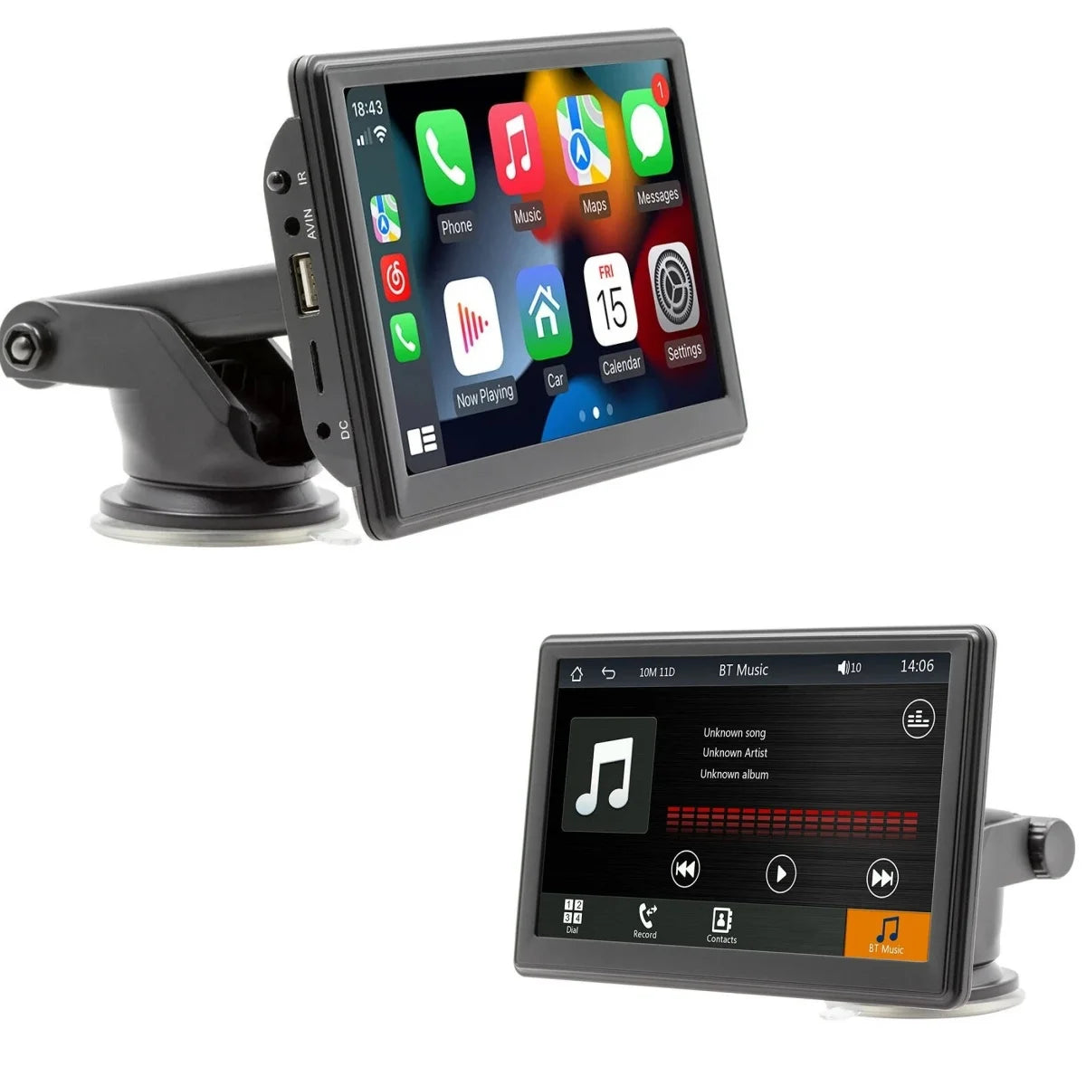 Autoradio MP5 Portable Double DIN 7” – Écran Tactile HD, Bluetooth 5.0, WiFi 2.4G/5G, Lecteur Multimédia Universel