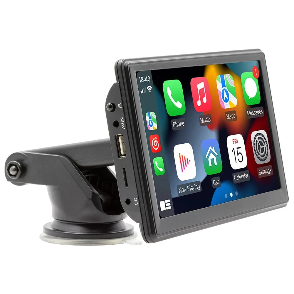 Autoradio MP5 Portable Double DIN 7” – Écran Tactile HD, Bluetooth 5.0, WiFi 2.4G/5G, Lecteur Multimédia Universel