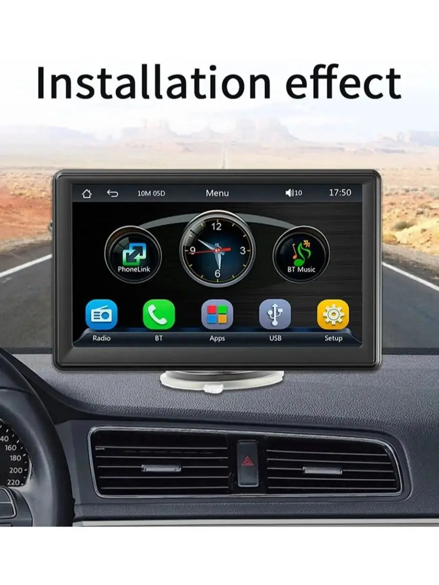 Autoradio MP5 Portable Double DIN 7” – Écran Tactile HD, Bluetooth 5.0, WiFi 2.4G/5G, Lecteur Multimédia Universel