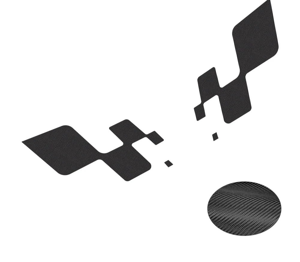 2 Stickers Latéraux Racing – Autocollants Sport Universels pour Voiture – Style Tuning, 32x14 cm, PVC