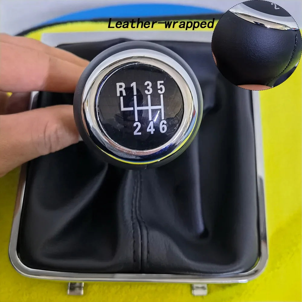 Pommeau de Levier de Vitesse pour Volkswagen Passat B6 (2005–2010) – Cuir PU & ABS Haute Qualité