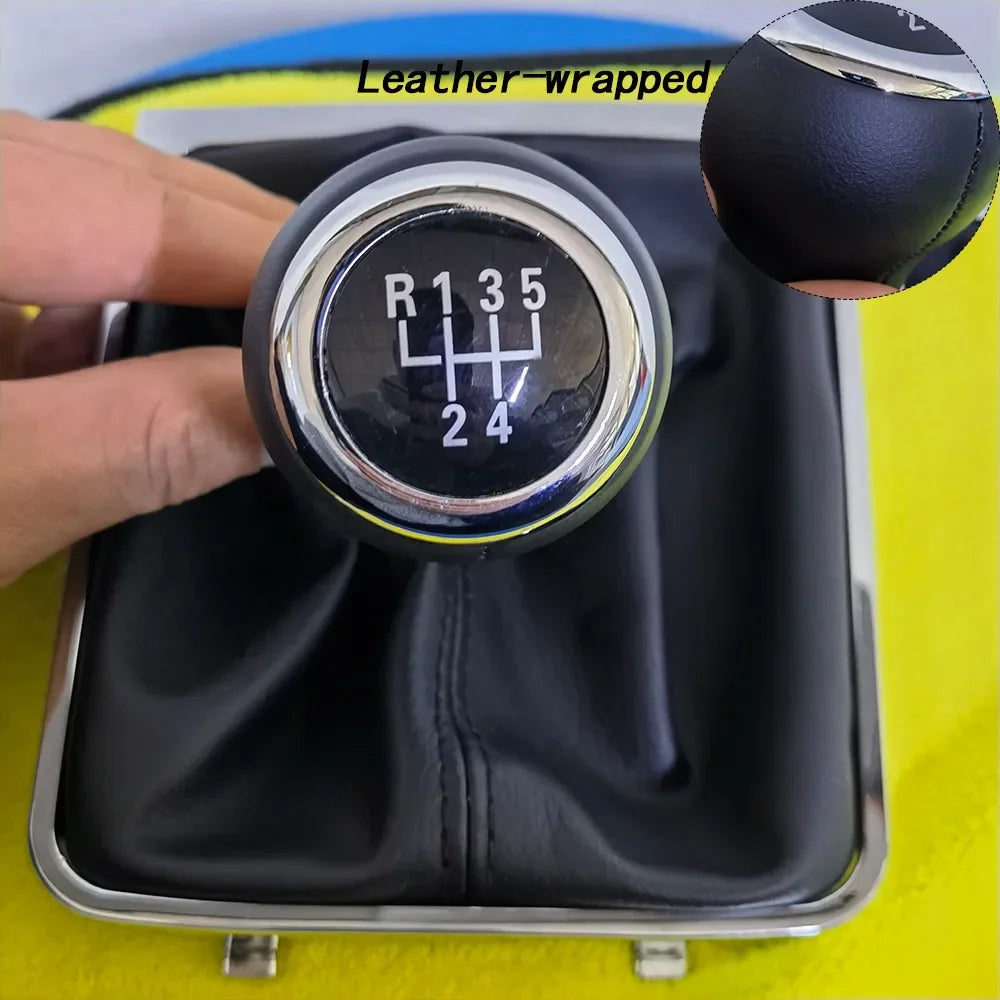 Pommeau de Levier de Vitesse pour Volkswagen Passat B6 (2005–2010) – Cuir PU & ABS Haute Qualité