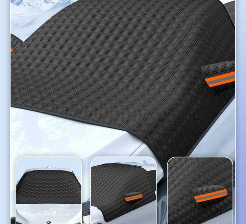 Pare-Soleil Avant Magnétique Épais pour Voiture – Aluminium + Tissu Oxford, Anti-UV, Isolation Thermique