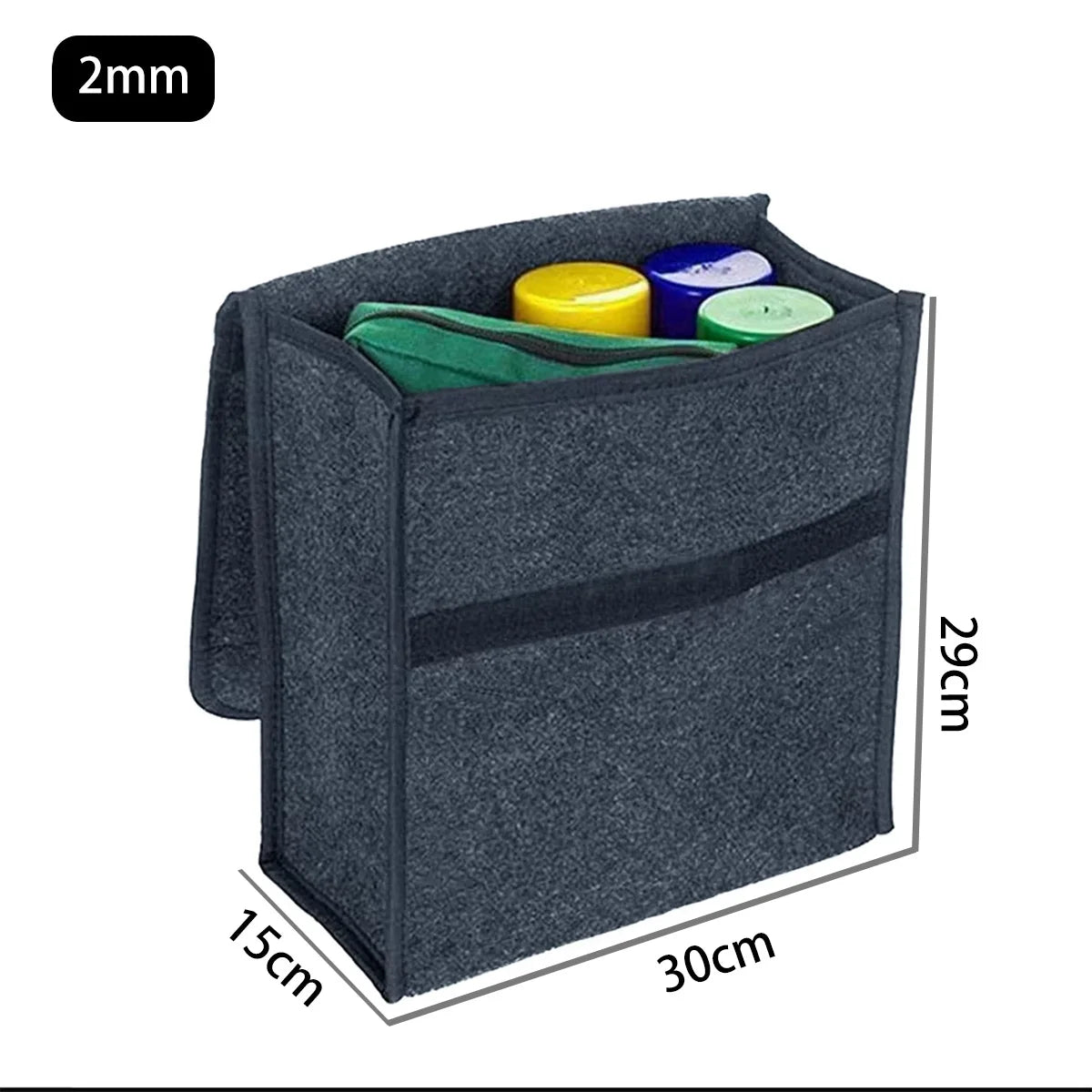 Sac de Rangement Pliable pour Coffre de Voiture – Grande Capacité & Feutre Résistant