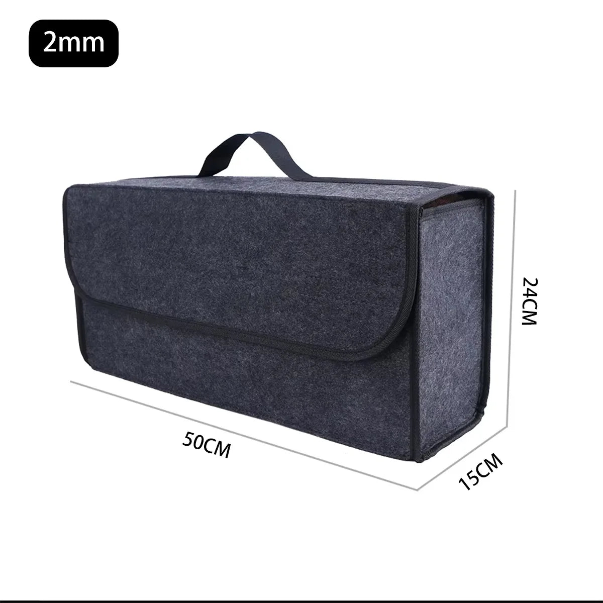 Sac de Rangement Pliable pour Coffre de Voiture – Grande Capacité & Feutre Résistant