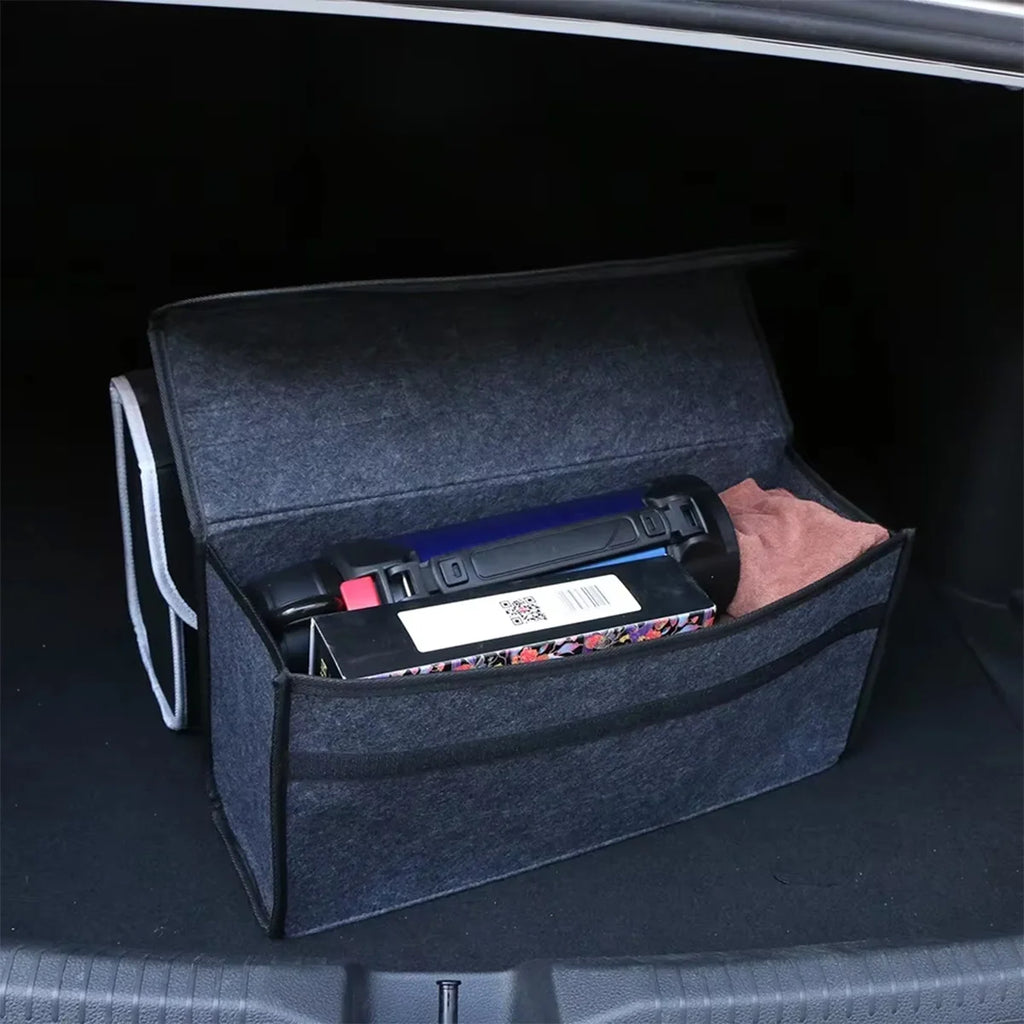 Sac de Rangement Pliable pour Coffre de Voiture – Grande Capacité & Feutre Résistant