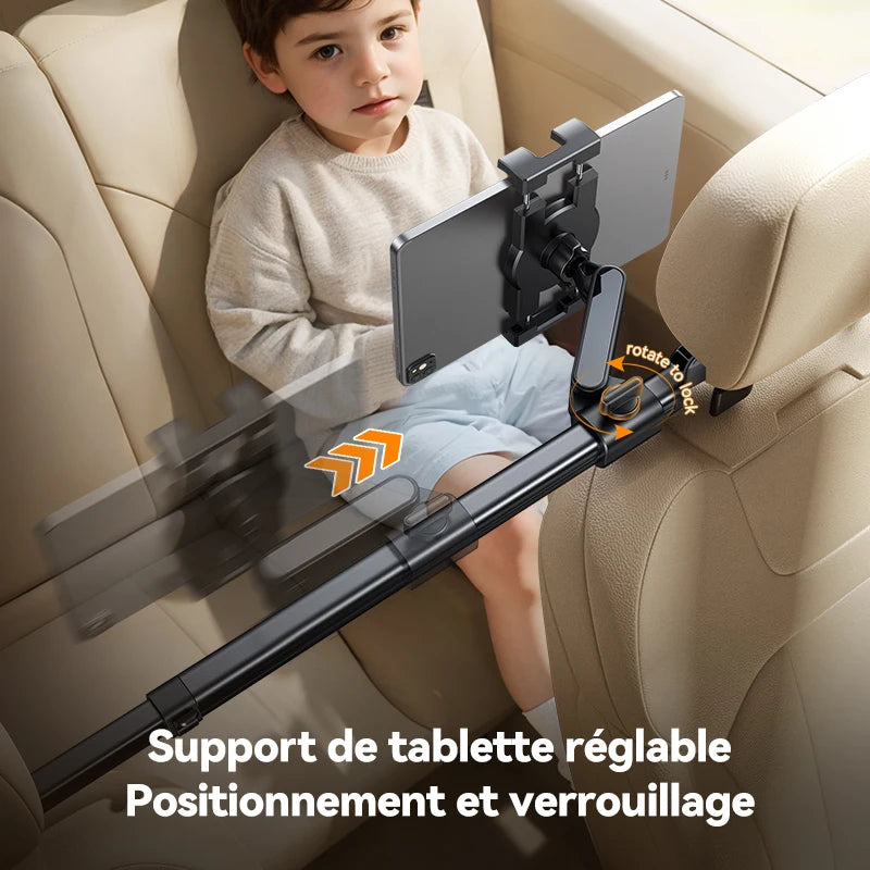 Support Tablette et Téléphone pour Appuie-Tête – JOYROOM JR-ZS380 – Bras Extensible 360°, Installation Facile