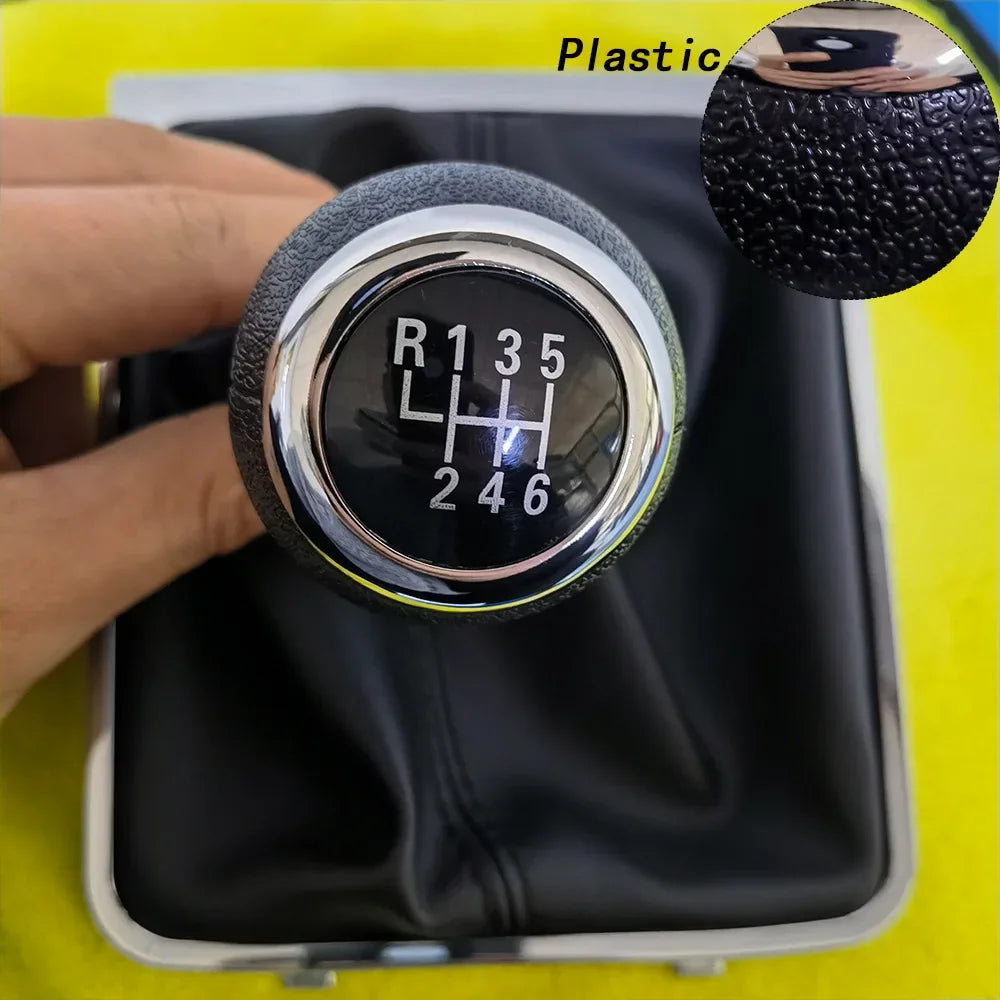 Pommeau de Levier de Vitesse pour Volkswagen Passat B6 (2005–2010) – Cuir PU & ABS Haute Qualité