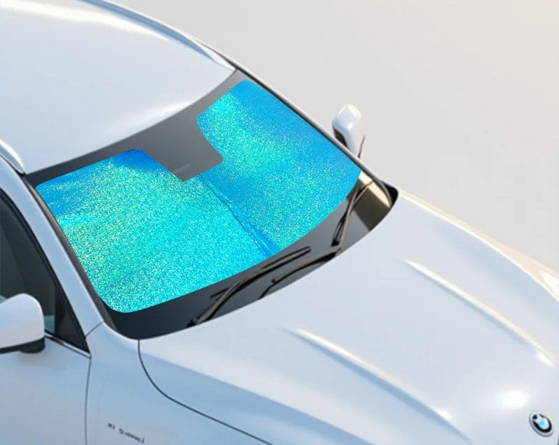 Pare-Soleil Avant Universel pour Voiture – Aluminium et Plastique, Léger & Résistant, Installation Facile par Encliquetage