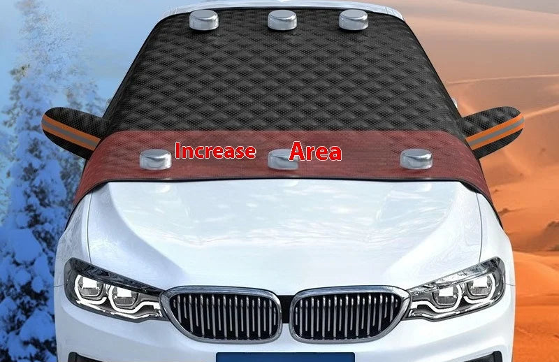 Pare-Soleil Avant Magnétique Épais pour Voiture – Aluminium + Tissu Oxford, Anti-UV, Isolation Thermique